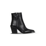 Bueno Shoes Siyah Flotter Deri Kadın Topuklu Bot 33wb20000