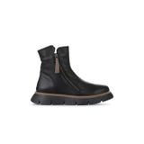 Bueno Shoes Siyah Gri Deri Kadın Bot 01wz1501