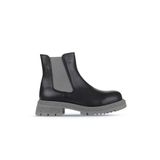 Bueno Shoes Siyah Gri Deri Kadın Topuklu Bot 01WZ1403