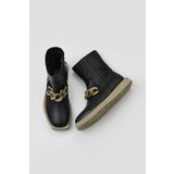 Bueno Shoes Siyah Haki Deri Kadın Düz Bot 01wv9704