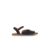 Bueno Shoes Siyah Khv-bej Deri Kadın Düz Sandalet 01wa5702