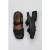 Bueno Shoes Siyah Khv Deri Kadın Düz Sandalet 01wy5505 01WY5505