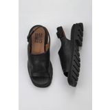 Bueno Shoes Siyah Khv Deri Kadın Düz Sandalet 01WY5506