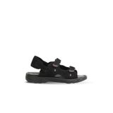 Bueno Shoes Siyah Nubuk Deri Erkek Düz Sandalet 25ms1405