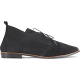 Bueno Shoes Siyah Nubuk Kadın Düz Bot 01WD3708 01WD3708