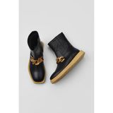 Bueno Shoes Siyah Sarı Deri Kadın Düz Bot 01WV9704 01WV9704