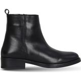 Bueno Shoes Siyah Shirinkle Deri Kadın Topuklu Bot 39WB6511 39WB6511