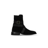 Bueno Shoes Siyah Süet Kadın Düz Bot 01wf3501