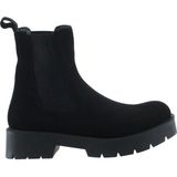 Bueno Shoes Siyah Süet Kadın Düz Bot