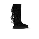 Bueno Shoes Siyah Süet Kadın Düz Çizme 30wc5024599
