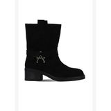 Bueno Shoes Siyah Süet Kadın Topuklu Bot 39wb1430