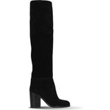 Bueno Shoes Siyah Süet Kadın Topuklu Çizme 30WC18722 30WC18722