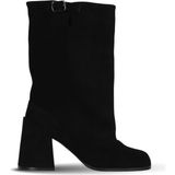 Bueno Shoes Siyah Süet Kadın Topuklu Çizme 42WC6279 42WC6279