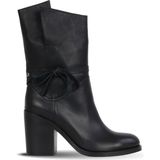 Bueno Shoes Siyah Zig Deri Kadın Topuklu Bot 30WB4035 30WB4035