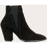 Bueno Shoes Süet Siyah Kadın Topuklu Bot - Siyah Süet