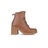 Bueno Shoes Taba Deri Kadın Topuklu Bot 01WZ7107