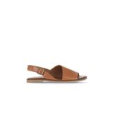 Bueno Shoes Taba Koyu Deri Kadın Düz Sandalet 01wa5700