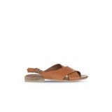 Bueno Shoes Taba Koyu Deri Kadın Sandalet 01wq5618