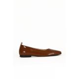 Bueno Shoes Taba Rugan Deri Kadın Babet 01wd1301