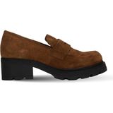 Bueno Shoes Taba Süet Kadın Dolgu Topuklu Ayakkabı
