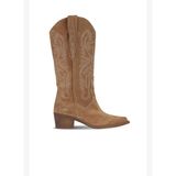 Bueno Shoes Taba Süet Kadın Topuklu Çizme 39wc1533