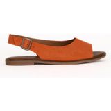 Bueno Shoes Turuncu Alf Süet Kadın Düz Sandalet 01WA5709 01WA5709