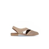 Bueno Shoes Vizon Deri Kadın Düz Sandalet 01wa9202