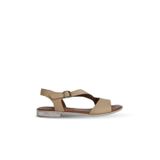 Bueno Shoes Vizon Deri Kadın Düz Sandalet 01we2301