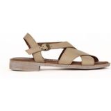 Bueno Shoes Vizon Deri Kadın Düz Sandalet 01WE2803 01WE2803