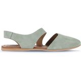 Bueno Shoes Yeşil Açık Alf Süet Kadın Düz Sandalet 01WA5806 01WA5806