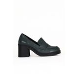 Bueno Shoes Yeşil Deri Kadın Topuklu Ayakkabı 01wz7103