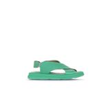 Bueno Shoes Yeşil Koyu Deri Kadın Düz Sandalet 01wa2603
