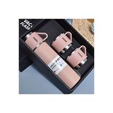 Buenos Paslanmaz Çelik Termos Renkli 3 Bardaklı 500 Ml Kutulu Set