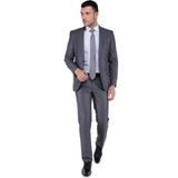 Buenza 6 Drop Dar Kalıp Slim Fit - Erkek Takım Elbise - Koyu Gri - 46