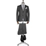 Buenza Ekose Armando Slim Fit Siyah Erkek Takım Elbise - 50 - 6 Drop