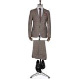 Buenza Ekose Bottega Slim Fit Toprak Erkek Takım Elbise - 50 - 6 Drop