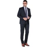 Buenza Klasik Kesim Yün Erkek Takım Elbise - Lacivert - 50 - 6 Drop