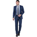 Buenza Santorini Mono Tk Yrt 8 Drop Slim Fit Takım Elbise-Parlament - 46 - Saks