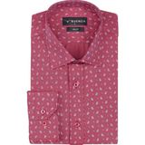 Buenza SRY 01 Bordo Empirme Samre Slim Fit Uzun Kol Erkek Gömlek