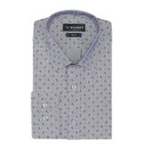 Buenza SRY 01 Gri Empirme Samre Slim Fit Uzun Kol Erkek Gömlek