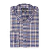 Buenza SRY 058 Hardal Soft Ekose Slim Fit Uzun Kol Erkek Gömlek