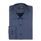 Buenza SRY 408 Lacivert Empirme Licra Uzunkol Slim Fit Erkek Gömlek