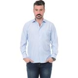 Buenza SY 1951 Açık Mavi Uzun Kol Erkek Gömlek