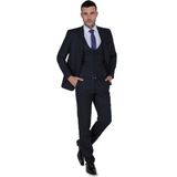 Buenza Tesla Yelekli Slim Fit Takım Elbise-Kahverengi - 46