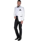 Buenza Trkn Mono Tk Yrt Dar Kalıp Smokin Takım Elbise - Krem - 50 - 6 Drop - Krem Rengi
