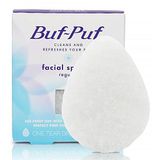 Buf-Puf Dermatolog tarafından geliştirilen düzenli yüz süngeri, kırılmaya ve siyah noktalara neden olan derin kirleri ve makyajı giderir, yeniden kullanılabilir, peeling yapan, beyaz, 1 adet