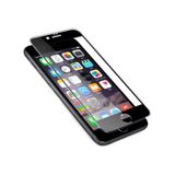 Bufalo iPhone 6 Plus 6S Plus Silikon Çerçeveli 5D Temperli Cam Siyah Ekran Koruyucu