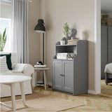 Büfe, Gri, 70X116 Cm Depolama Ve Organizasyo Vitrin