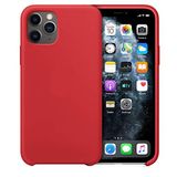 Buff Apple iPhone 11 Pro Max Rubber Fit Kılıf, Red