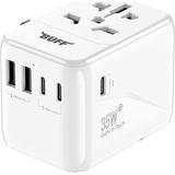 Buff BL80 Universal Seyehat Şarj Adaptörü Çoklu Priz dönüştürücü White - Beyaz